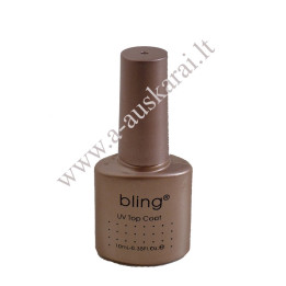 Gelinio lako  Bling  Top Coat  - Viršutinis sluoksnis10 ml