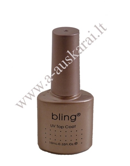 Gelinio lako  Bling  Top Coat  - Viršutinis sluoksnis10 ml