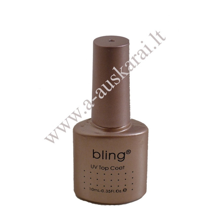 Gelinio lako  Bling  Top Coat  - Viršutinis sluoksnis10 ml