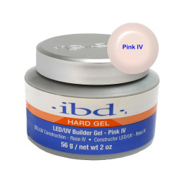 IBD LED/UV Builder Gel Pink IV (Strong) 56gr.IBD Statybinis Gelis Rausvas  Stiprus