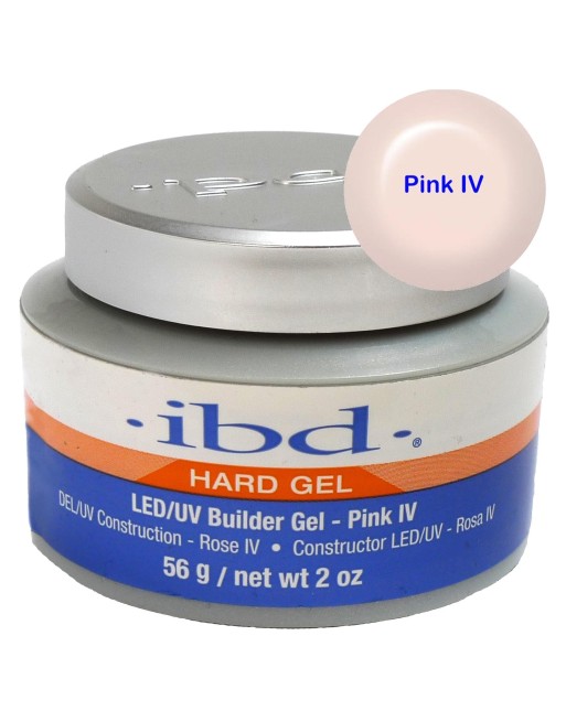 IBD LED/UV Builder Gel Pink IV (Strong) 56gr.IBD Statybinis Gelis Rausvas  Stiprus