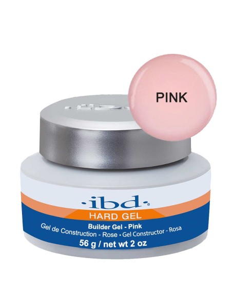 IBD Hard Gel Builder Gel - Pink (Rožinis) 56g